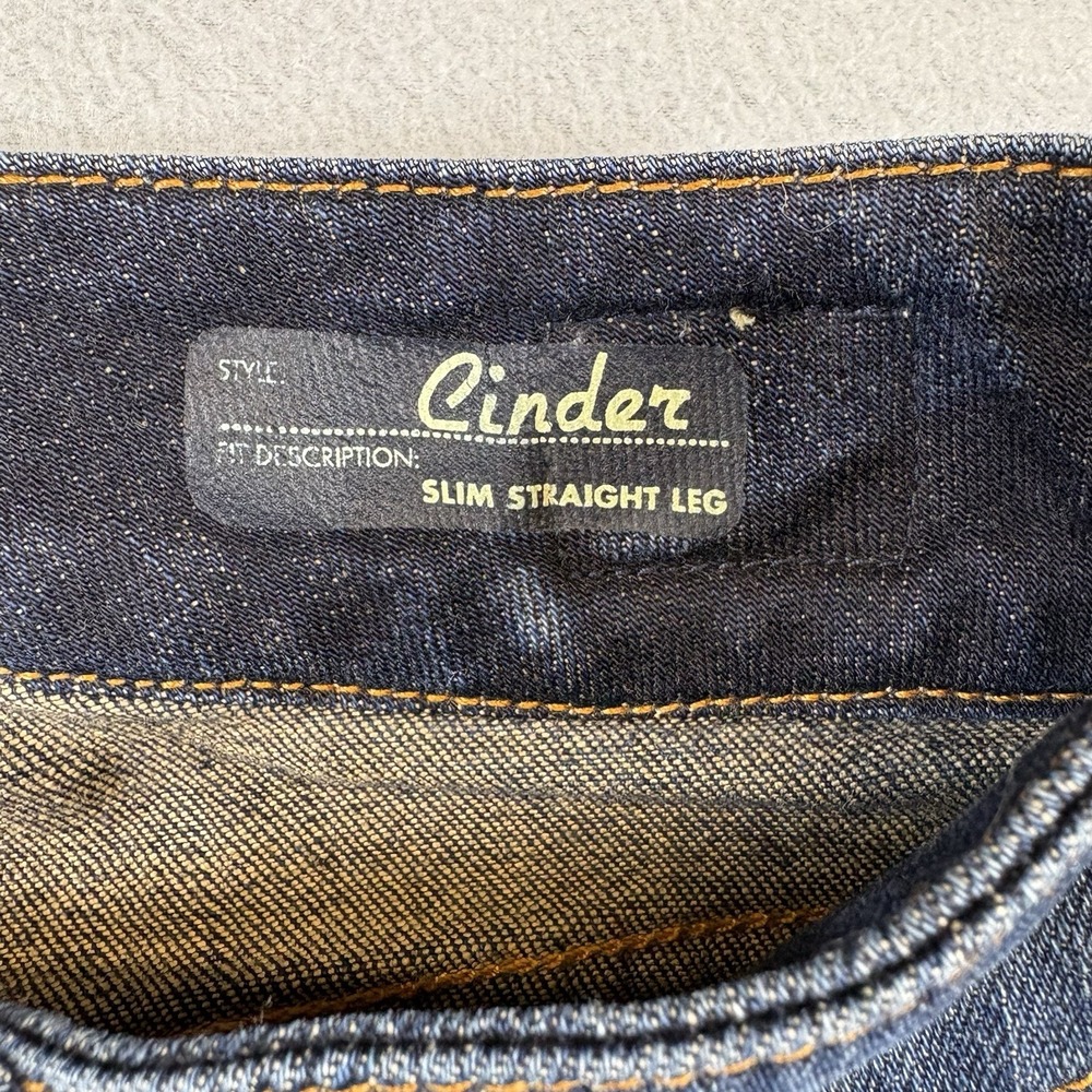 Red Engine Cinder Slim Straight Leg Jeans Womens 25 Dark Wash USA‎ Denim - Picture 4 of 12
